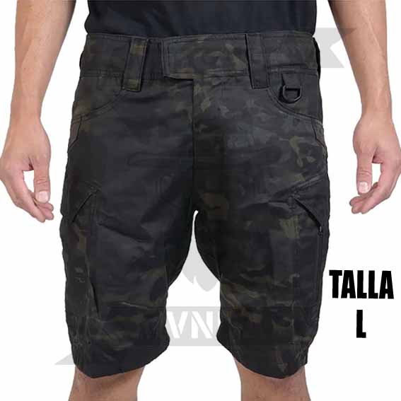 PANTALON DELTA TACTICS CORTO TASKS MC NEGRO (L)