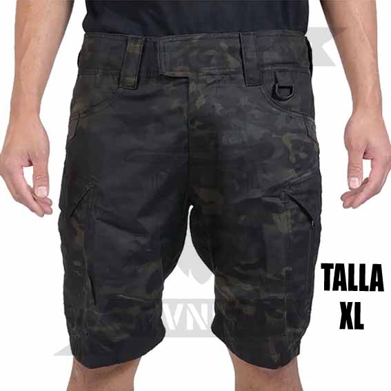 PANTALON DELTA TACTICS CORTO TASKS MC NEGRO (XL)