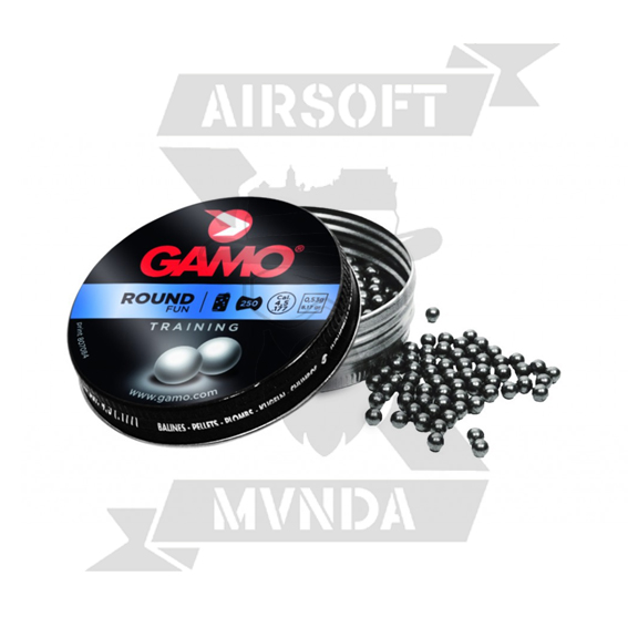 PERDIGONES GAMO 4.5 BOLA 250PCS PLATA