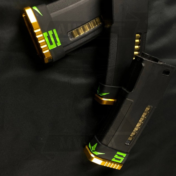 BANDA GOMA M4 SPEEDSOFT NEGRA VERDE - Imagen 2