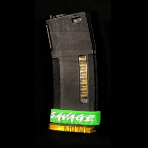 BANDA GOMA M4 SAVAGE VERDE BLANCA