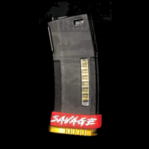 BANDA GOMA M4 SAVAGE ROJA BLANCA