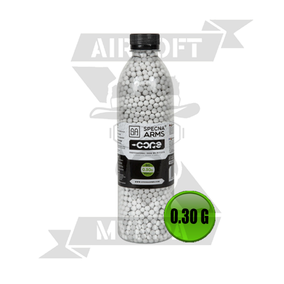 BOLAS SPECNA ARMS CORE BIO 0.30G BOTE 3000PCS BLANCA