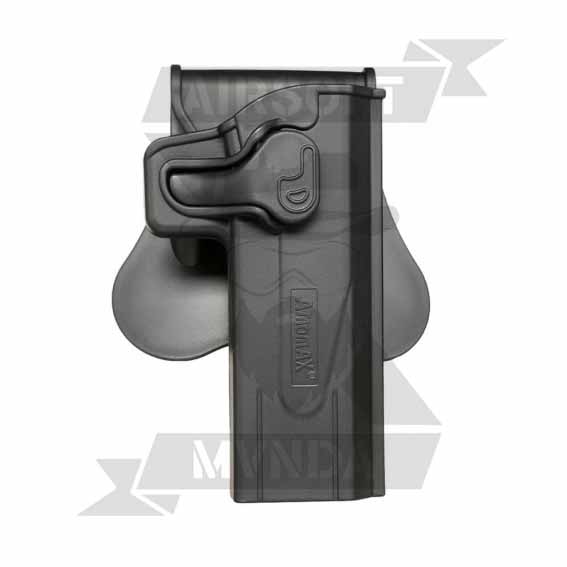 PISTOLERA AMOMAX RIGIDA STI HI-CAPA DIESTRA NEGRA
