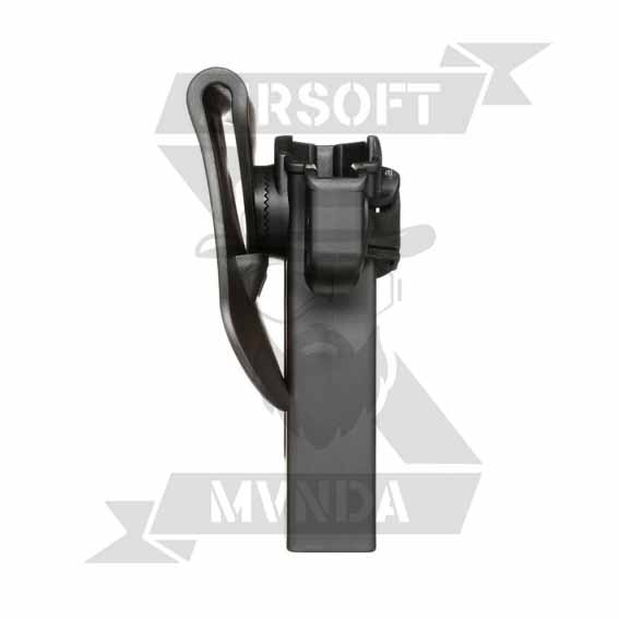 PISTOLERA AMOMAX RIGIDA STI HI-CAPA DIESTRA NEGRA - Imagen 2