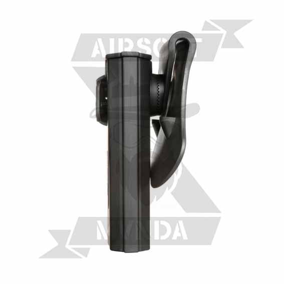 PISTOLERA AMOMAX RIGIDA STI HI-CAPA DIESTRA NEGRA - Imagen 3