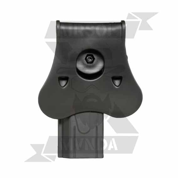PISTOLERA AMOMAX RIGIDA STI HI-CAPA DIESTRA NEGRA - Imagen 4