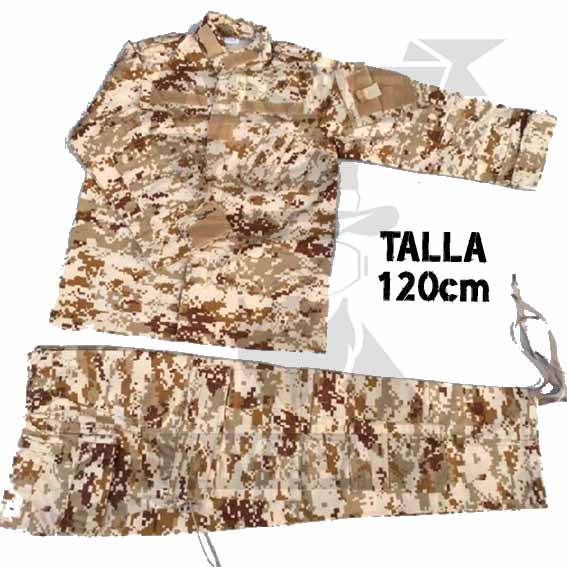 UNIFORME COMPLETO INFANTIL DIGITAL DESERT (120cm)