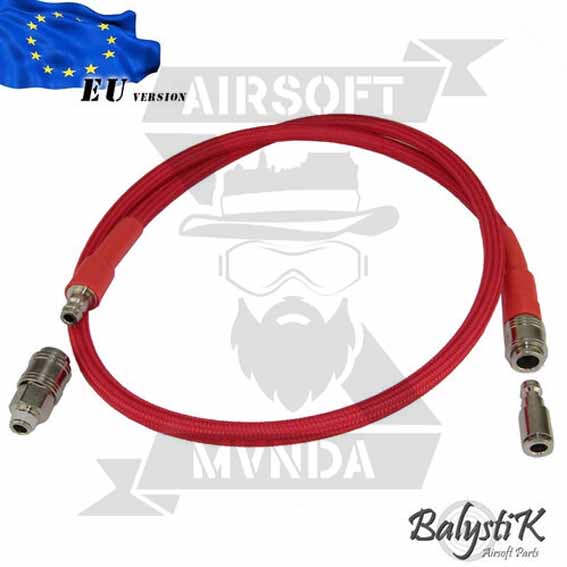 LINEA HPA BALYSTIK EU ROJO + TETINA MACHO EU + ACOPLADOR 1/8 NPT MACHO EU