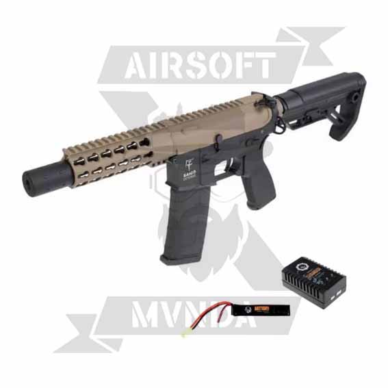 FUSIL SAIGO DEFENSE  KENJI ZERO FIGHTER 2 AEG COMBO TAN / NEGRA - Imagen 4