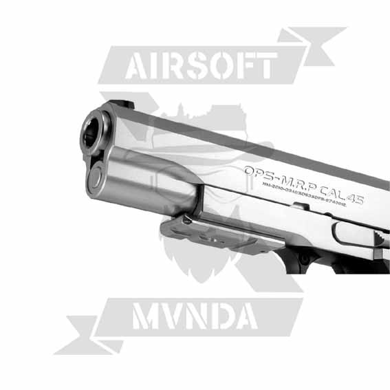 PISTOLA TOKIO MARUI HI-CAPA 5.1 GAS BLOWBACK NEGRA/PLATA - Imagen 4