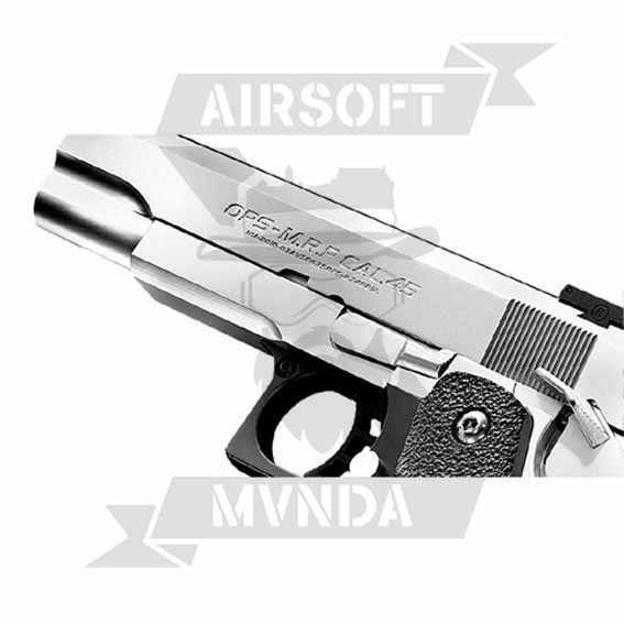 PISTOLA TOKIO MARUI HI-CAPA 5.1 GAS BLOWBACK NEGRA/PLATA - Imagen 5