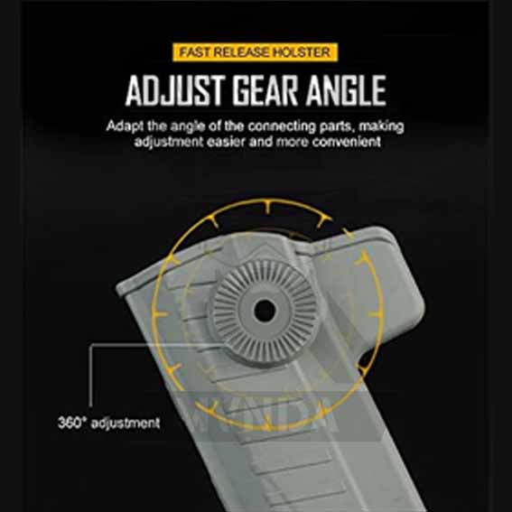 PISTOLERA RIGIDA 1911 NEGRA GB-44-BK DIESTRO - Imagen 5