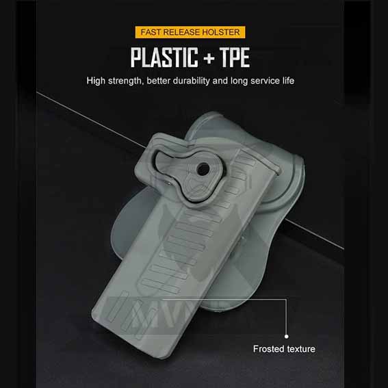 PISTOLERA RIGIDA 1911 TAN GB-44-T DIESTRO - Imagen 6