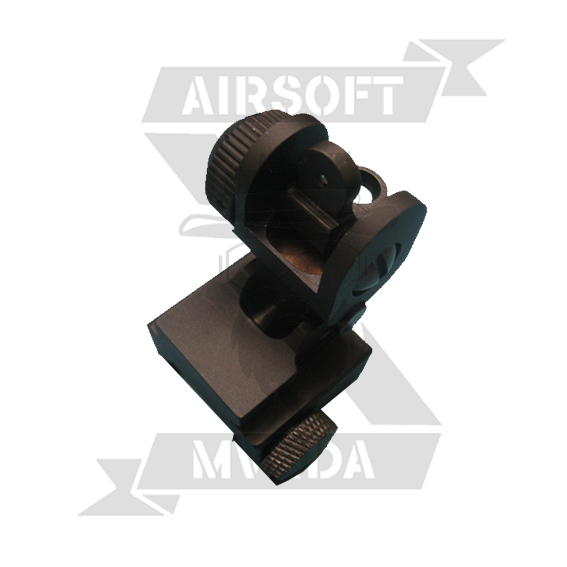 MIRA TRASERA BATTLE PLEGABLE NEGRA