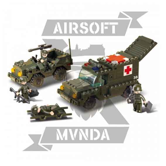 AMBULANCIA Y ESCOLTA 229 BLOQUES SLUBAN - Imagen 2