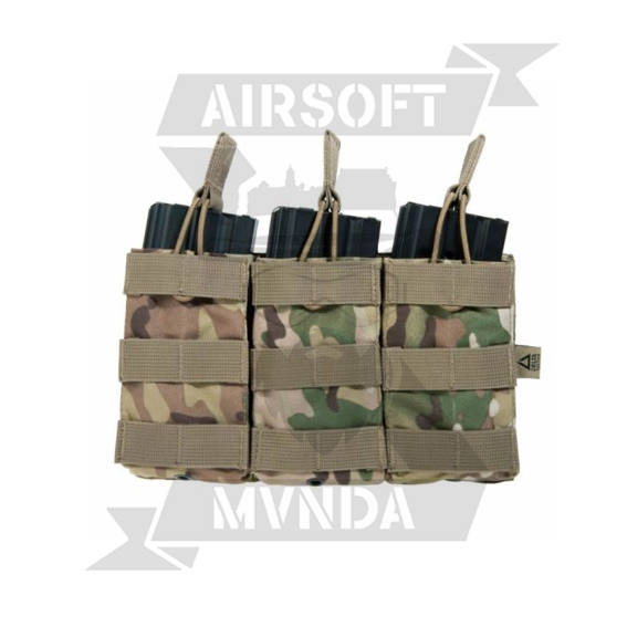 PORTACARGADOR TRIPLE M4 MULTICAM DELTA TACTICS - Imagen 3