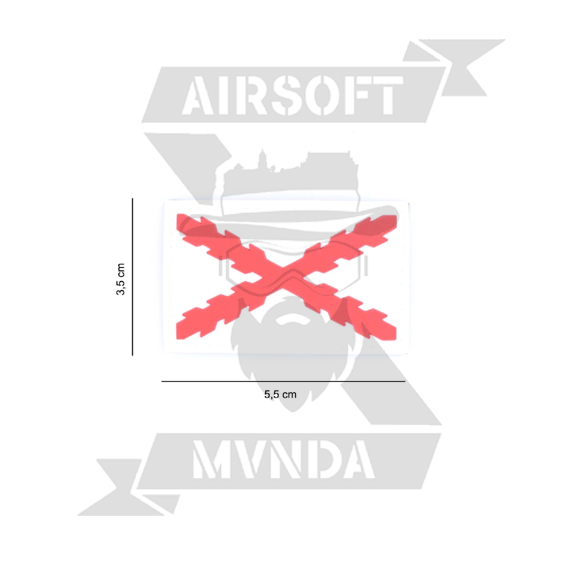 PARCHE PVC CRUZ DE BORGO&Ntilde;A - Imagen 2