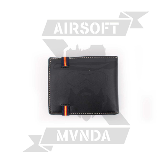 CARTERA PIEL BANDA ELASTICA ESPA&Ntilde;A LATERAL NEGRA - Imagen 3