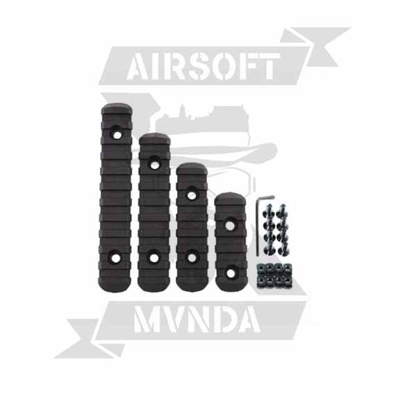 PACK DE 4 RAILES M-LOCK NEGRO