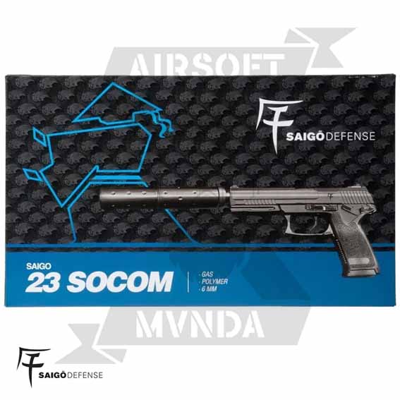 PISTOLA SAIGO SOCOM 23 GAS NEGRA - Imagen 5