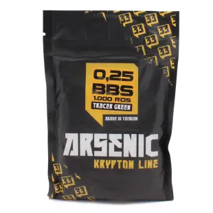 BOLAS ARSENIC KRYPTON TRAZADORA 0.25G 1000RDS VERDE
