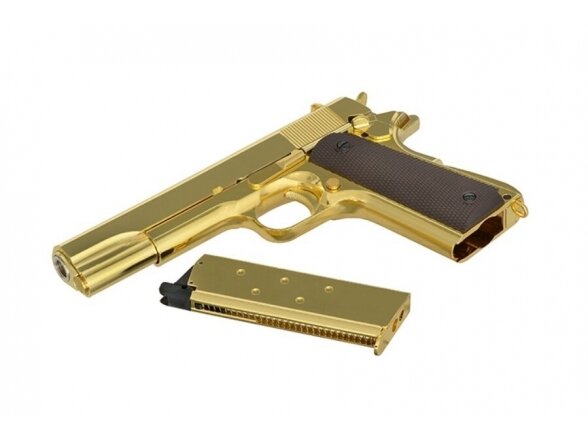 PISTOLA GOLDEN EAGLE 1911 DORADA - Imagen 3