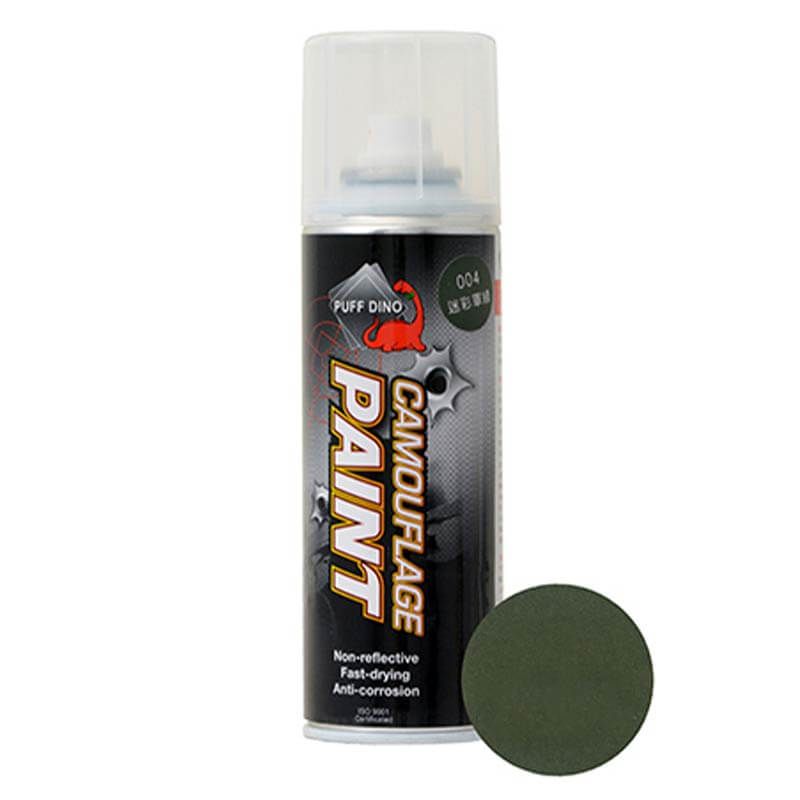 PINTURA PUFF DINO CAMO 220ML ARMY GREEN