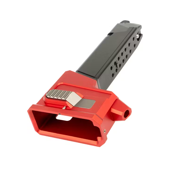 ADAPTADOR HPA LANCER TACTICAL ALUMINIO PARA HI-CAPA 5.1 ROJO - Imagen 2