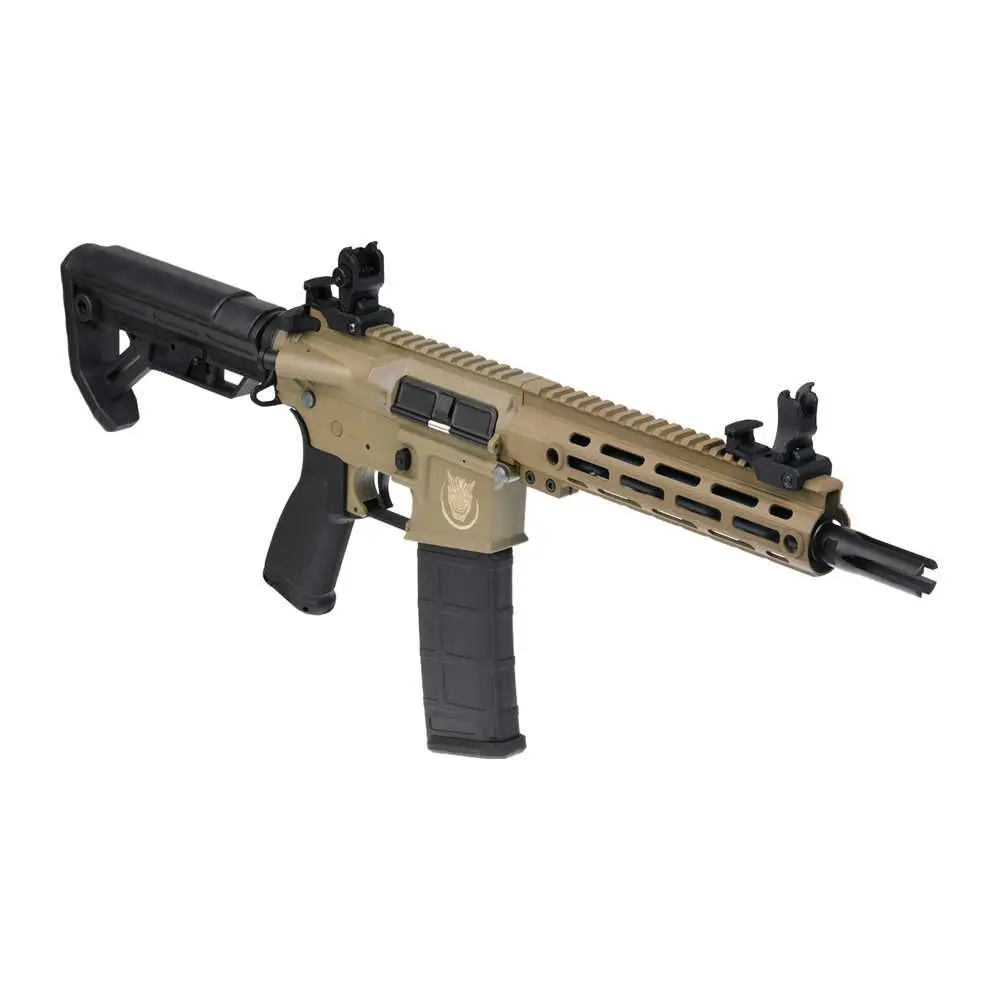 FUSIL SAIGO DEFENSE SHINOBI AEG TAN / NEGRA - Imagen 3