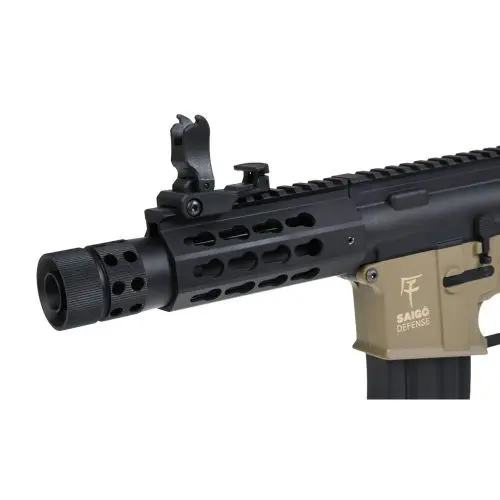 FUSIL KENJI SHORT S SAIGO DEFENSE AEG  TAN  - Imagen 6