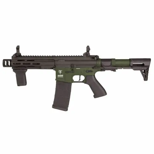 FUSIL BUSHIDO REI SAIGO DEFENSE AEG VERDE / NEGRA