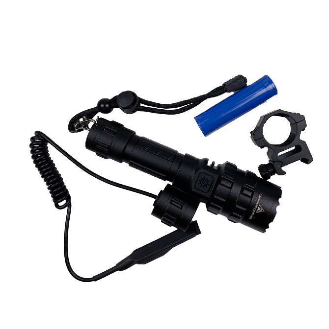 LINTERNA JF030 CON PULSADOR NEGRA - Imagen 4