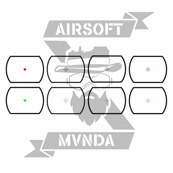 VISOR RED DOT THETA OPTICS OPEN REFLEX TAN - Imagen 5