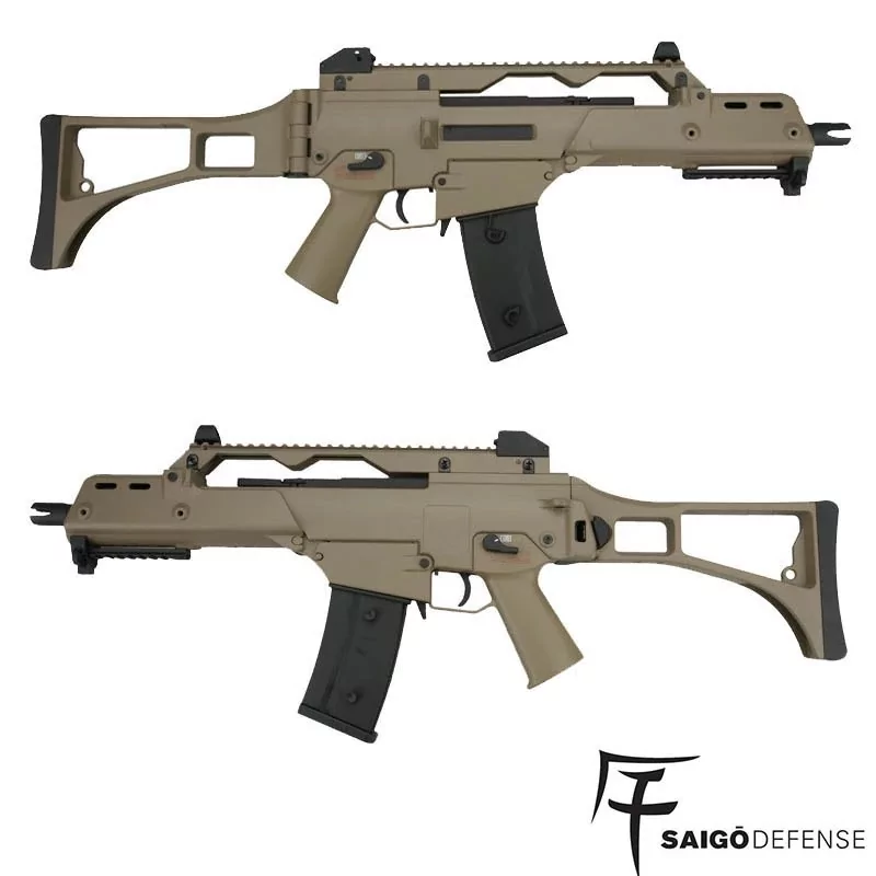 FUSIL SAIGO DEFENSE G36 AEG TAN - Imagen 6