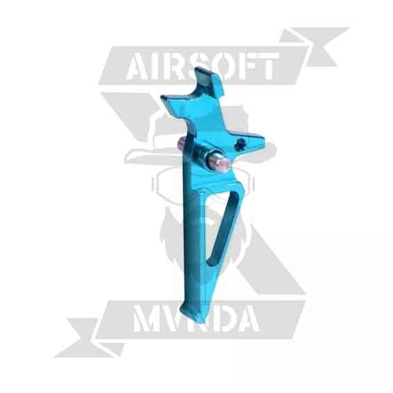 GATILLO RECTO CNC M4/M16 AZUL