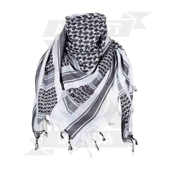 PA&Ntilde;UELO PALESTINO 115X110 NEGRO/BLANCO