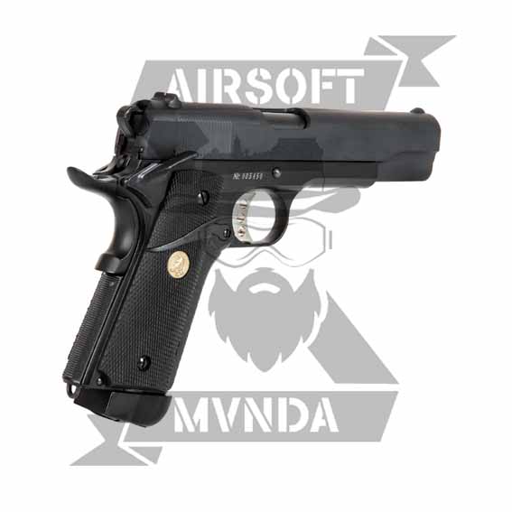 PISTOLA DOBLE BELL M1911 (838) Co2 NEGRA + REGALO - Imagen 4