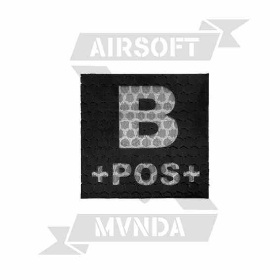 PARCHE IR TIPO DE SANGRE B POS NEGRO