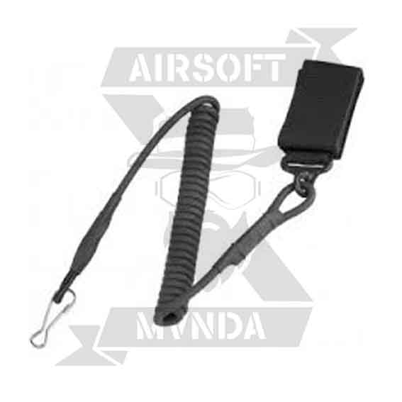 CORDON PISTOLA SEGURIDAD BARBARIC ANCHO NEGRO