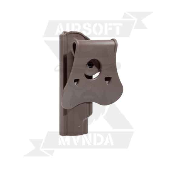 PISTOLERA AMOMAX RIGIDA 1911 DIESTRO TAN  - Imagen 3