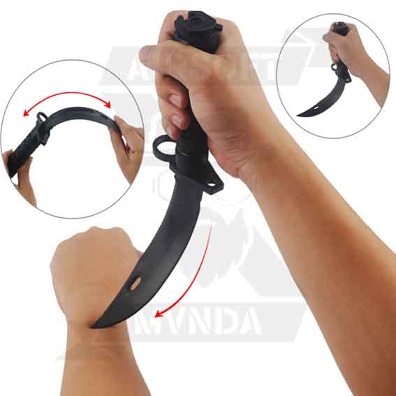 BAYONETA DUMMY M9 DE GOMA TAN - Imagen 2