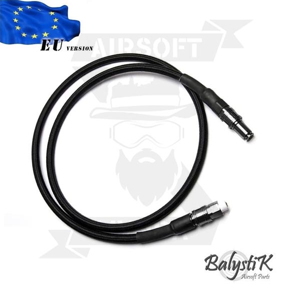 LINEA HPA BALYSTIK EU NEGRA + TETINA MACHO EU + ACOPLADOR 1/8 NPT MACHO EU