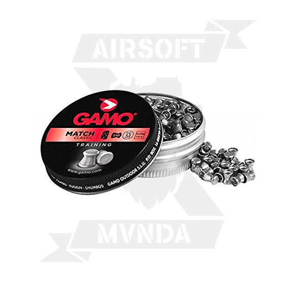 PERDIGONES GAMO 4.5 MATCH COPA 250PCS PLATA