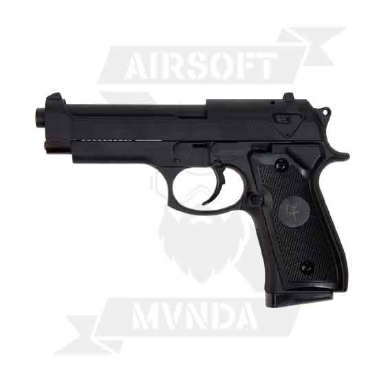 PISTOLA SAIGO 92 FULLMETAL MUELLE NEGRA (TIPO BERETAL 92)