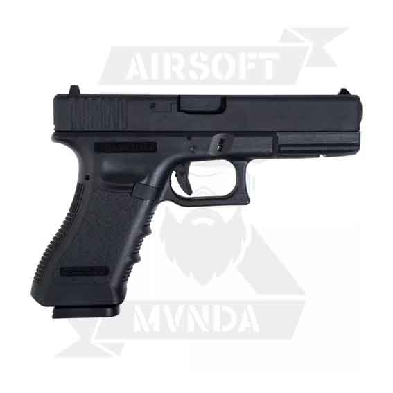 PISTOLA SAIGO 17 GAS BLOWBACK METAL NEGRA - Imagen 2
