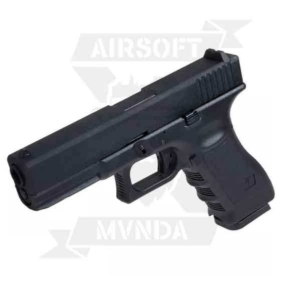 PISTOLA SAIGO 17 GAS BLOWBACK METAL NEGRA - Imagen 3