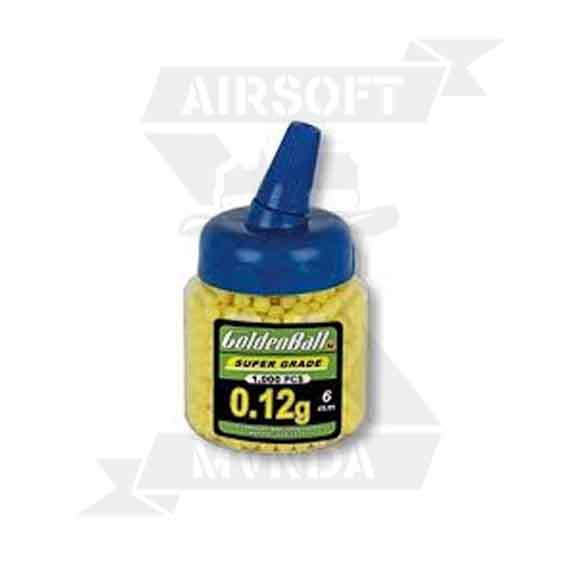 BOLAS ASG 0.12G NO BIO 1000rds BIBERON AMARILLA - Imagen 2