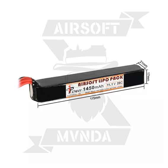 BATERIA IPOWER 11.1V 1450mAh 20C 1 STICK - Imagen 2