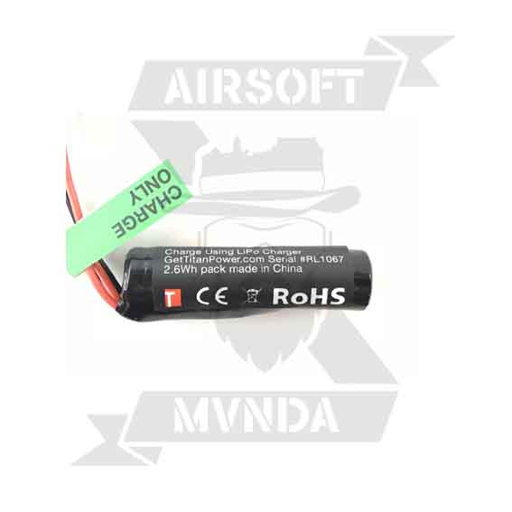 BATERIA TITAN POWER 7.4V 350mAh JST HPA - Imagen 2